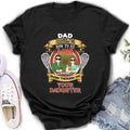 Personalized Dad & Daughter Shirt/Hoodie - Father's Day Gift Idea for Dad From Daughter - Dad Thanks For Teaching Me How To Be A Man