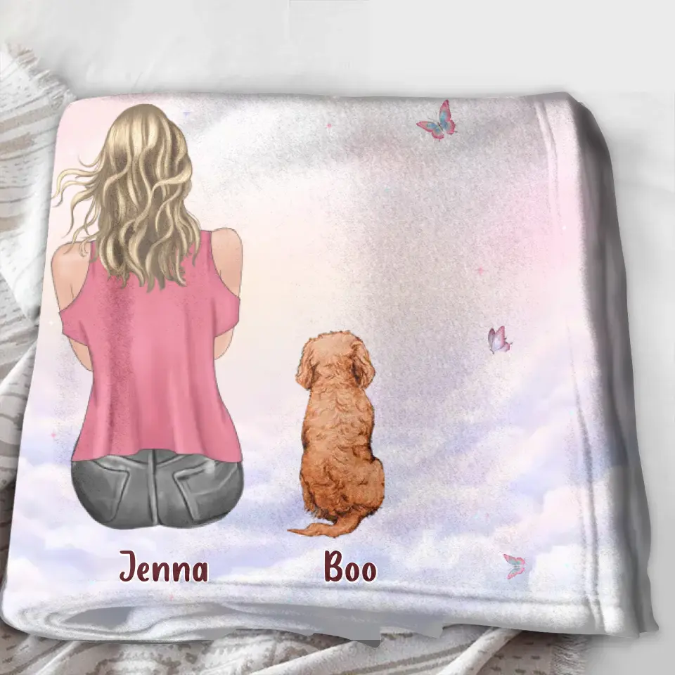 Personalized Dog Mom Pillow Cover/Quilt/Fleece Throw Blanket - Up to 5 Dogs - Gift Idea For Dog Lovers - Some Things Just Fill Your Heart Without Trying