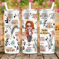 Personalized Teacher Skinny Tumbler 20OZ - Best Gift Idea For Teacher/Birthday - I Always Create A Safe Space For My Students