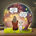 Personalized Memorial Dog Acrylic Plaque - Up to 3 Dogs - Memorial Gift Idea For Dog Mom/Dog Lover - I'm Always With You