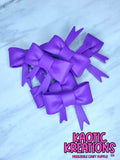 D41 BEADABLE JUMBO SILICONE BOW SOLID PURPLE (1ct)