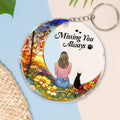 Personalized Memorial Pet Acrylic Keychain - Up to 3 Pets - Memorial Gift Idea For Dog/Cat/Rabbit Owners - Missing You Always