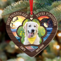 Personalized Memorial Dog Wooden Ornament - Upload Photo - Memorial Gift Idea For Dog Owner - Best Friends Are Never Forgotten