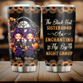 Personalized Witch Tumbler - Gift Idea For Halloween/Witch Lovers/Besties - Up to 5 Girls - The Black Hat Sisterhood An Enchanting Fly By Night Group