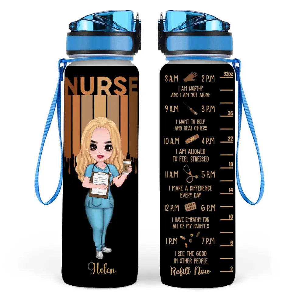 Personalized Nurse/Doctor Tracker Bottle - Gift Idea for Nurse/Doctor