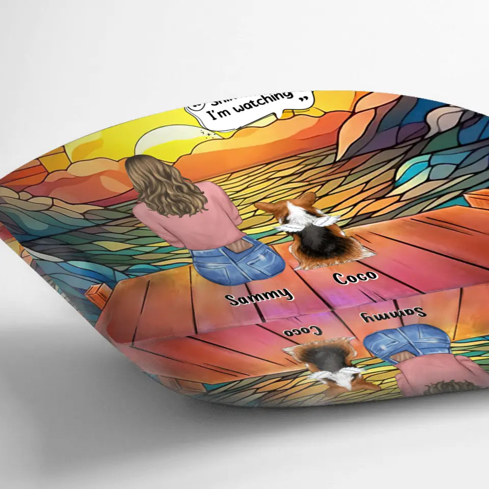 Personalized Memorial Pet Pillow Cover - Memorial Gift Idea For Dog/Cat/Rabbits Owners - I Still See Your Face In The Stars