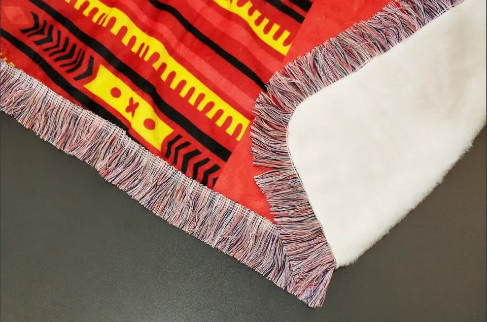 Personalized Family Tree Fringe Blanket - Gift Idea For Family - Family Where Life Begins And Love Never Ends
