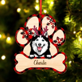 Personalized Christmas Dog Wooden Ornament - Up to 3 Dogs - Christmas Gift Idea For Dog Owners