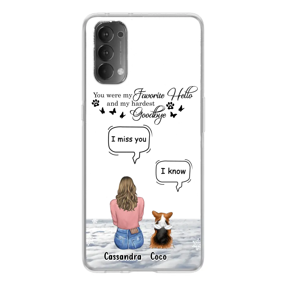 Personalized Pet Phone Case - Up to 4 Pets - Gift Idea For Couple/Dog/Cat Lover - You Were My Favorite Hello And My Hardest Goodbye - Case For Oppo/Xiaomi/Huawei