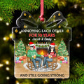 Personalized Couple Acrylic Ornament - Gift Idea For Christmas/Couple/Her/Him - Annoying Each Other For 10 Years And Still Going Strong
