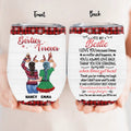 Personalized Besties Wine Tumbler - Christmas Gift Idea for Sisters/Friends/Besties - Besties Forever