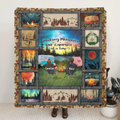 Personalized Camping Fleece Throw Blanket & Quilt - Gift Idea For Couple/Camping Lovers/Pet Lover - Making Memories One Campsite At A Time