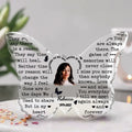 Personalized Memorial Photo Acrylic Plaque 
 - Memorial Gift Idea for Family - Letters To My Dad/Mom/Daughter/Son In Heaven