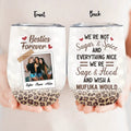Personalized Bestie Wine Tumbler - Gift Idea For Best Friend - Upload Photo - Besties Forever