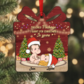 Personalized Custom Wooden Ornament - Gift Idea For Christmas/Couple/Her/Him - The Only Package I Want For Christmas Is Yours