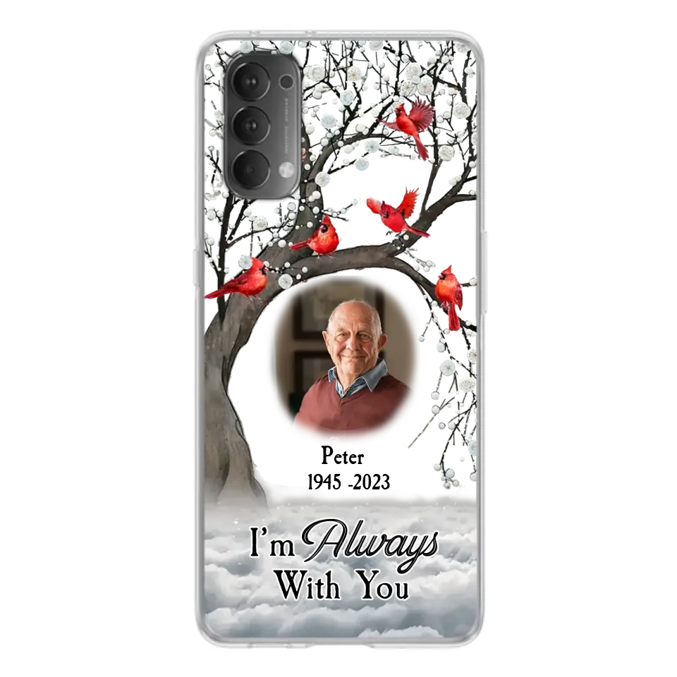 Custom Personalized Memorial Photo Phone Case - Upload Photo - Memorial Gift Idea For Family Member - I'm Always With You - Case For Xiaomi/ Oppo/ Huawei
