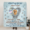 Personalized Memorial Quilt/Fleece Throw Blanket - Upload Photo - Memorial Gift Idea For Pet Lovers - I Can Run Like A Puppy