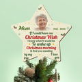 Personalized Family Loss Tree Topper - Upload Photo - Memorial Gift Idea For Christmas - If I Could Have One Christmas Wish