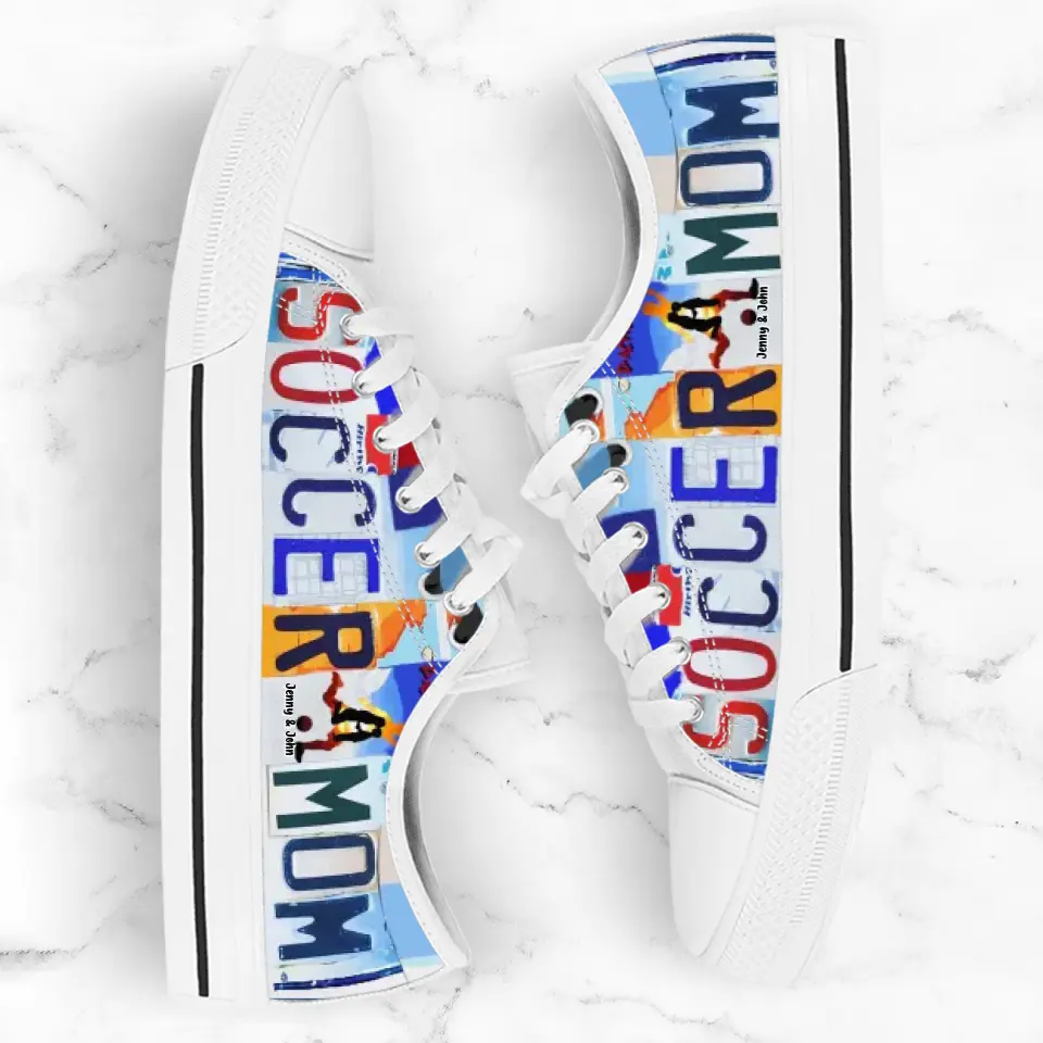 Custom Soccer Mom Sneakers - Gift Idea For Mother