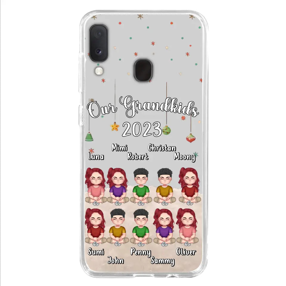 Custom Personalized Grandkids Phone Case - Gift Idea For Grandma - Upto 10 Grandkids - Our Grandkids 2026