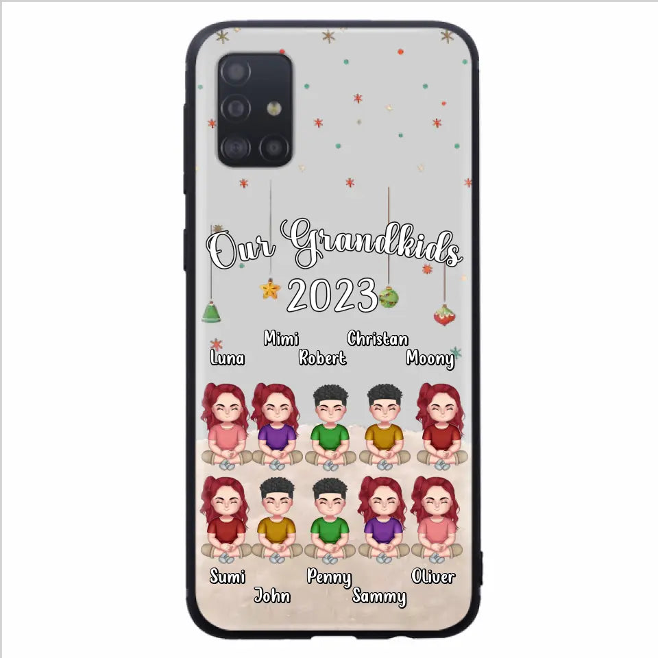 Custom Personalized Grandkids Phone Case - Gift Idea For Grandma - Upto 10 Grandkids - Our Grandkids 2026