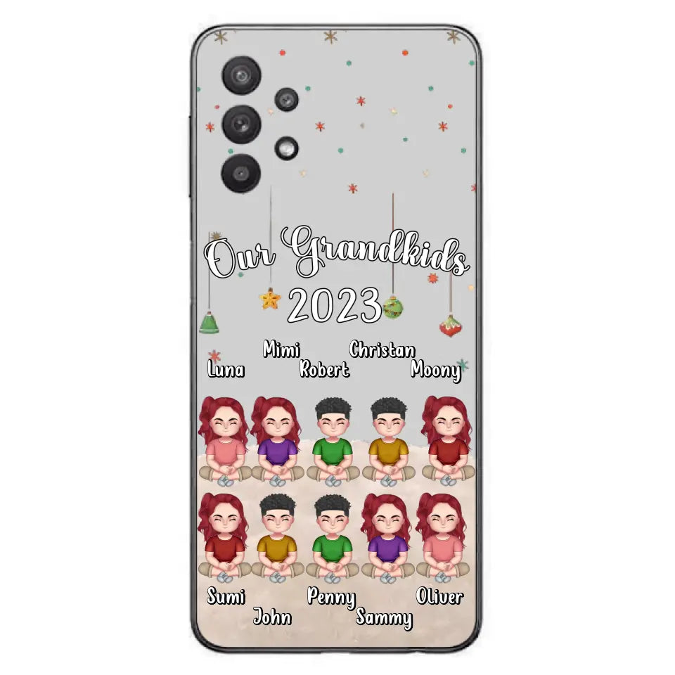 Custom Personalized Grandkids Phone Case - Gift Idea For Grandma - Upto 10 Grandkids - Our Grandkids 2026