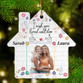 Personalized Friend Acrylic Ornament - Custom Photo - Gift Idea For Friend/Sister - I Wish You Lived Next Door