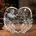 Personalized In Loving Memory Acrylic Plaque - Memorial Gift Idea For Christmas/Family Member - Upload Photo - My Mind Still Talks To You And My Heart Looks For You But My Soul Knows You're At Peace