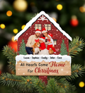 Personalized Christmas Family Tree Topper - Upload Photo - Christmas Gift For Couple/Family - All Hearts Come Home For Christmas