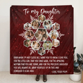 Personalized To My Daughter Photo Quilt/Fleece Throw Blanket - Gift Idea For Daughter - Upload Photo - Consider It A Big Hug