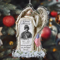 Personalized Veteran Angel In Loving Memory Acrylic Ornament - Memorial Gift Idea For Veteran - Upload Photo - Well Done, Good And Faithful Servant
