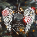 Personalized Memorial Acrylic Ornament - Memorial Gift Idea For Horse Owner - Upload Horse Photo - You Left Your Hoof Prints Forever In My Heart