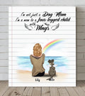 Personalized Memorial Dog Mom Canvas - Up to 5 Dogs - Memorial Gift For Dog Lovers - I'm Not Just A Dog Mom - TBZX4U