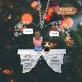 Personalized Memorial Pet Acrylic Ornament - Adult/Couple With Up to 2 Kids And 4 Pets - Memorial/Christmas Gift Idea for Dog/Cat Owners - The Moment Your Heart Stopped Mine Changed Forever