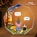 Personalized Memorial Pet Nonagon Acrylic Plaque - Memorial Gift Idea For Dog/Cat/Rabbit Owners - I Miss You