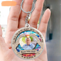Personalized Memorial Photo Acrylic Keychain - Memorial Gift Idea for Christmas - I'll Hold You In My Heart Until I Can Hold You In Heaven