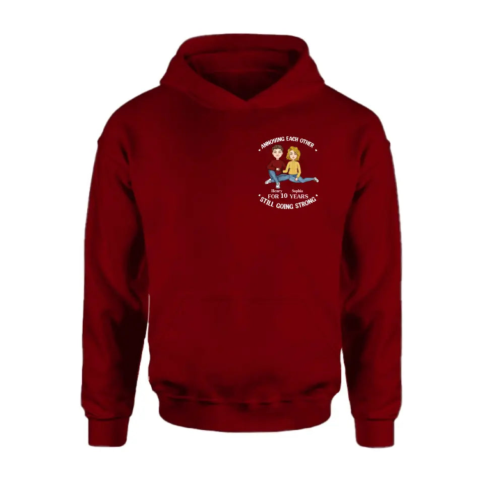 Personalized Couple Hoodie - Valentine's Day Gift Idea for Couple - Annoying Each Other