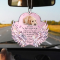 Personalized Memorial Paw Wings Dog Acrylic Ornament - Memorial Gift Idea For Pet Lover - Upload Photo - Don't Cry For Me Mom I'm Ok