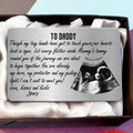 Personalized To Daddy Aluminum Wallet Card - Upload Photo - Gift For Dad, Father, New Parent - I Can't Wait To Meet You