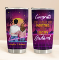 Personalized Couple Tumbler - Gift Idea For Him/Her/Couple/Valentine's Day - Congrats On Being My Partner You Lucky Bastard