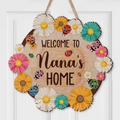 Personalized Nana Wooden Sign - Gift Idea For Grandma/Mother's Day - Up to 7 Kids - Welcome To Nana's Home