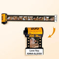 Personalized Couple Photo Film Roll Keychain - Up to 9 Photos - Valentine's Day Gift Idea for Couple