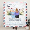 Personalized Mom & Daughter Quilt/Fleece Throw Blanket - Mother's Day Gift Idea To Mom - I Feel So Lucky To Have You In My Life