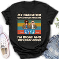 Personalized Mom T-shirt/Hoodie - Gift Idea For Mother's Day - My Daughter Got Attitude From Me