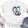 Personalized Dog Collar Rainbow Print Shirt/Hoodie - Gift Idea For Dog Lover/Mother's Day/Father's Day - The Road To My Heart Is Paved With Paw Prints