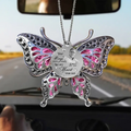 Personalized Memorial Butterfly Aluminum Ornament - Upload Photo - Memorial Gift Idea For Family Member/Mother's Day/Pet Lovers - Your Wings Were Ready But My Heart Was Not