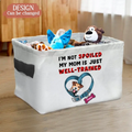 Personalized Dog Storage Box - 
Up to 3 Dogs - Mother's Day/Father's Day Gift for Dog/Cat Lovers - I'm Not Spoiled