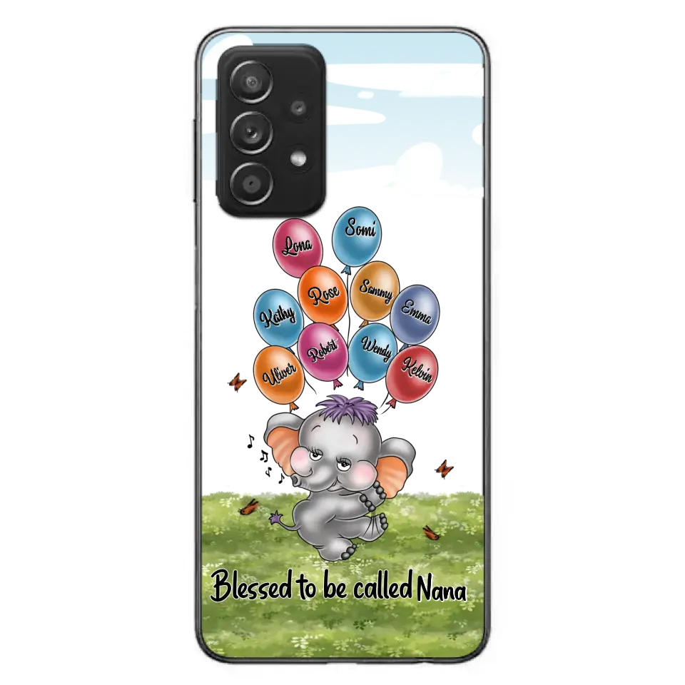 Personalized Grandma Phone Case - Up to 10 Kids - Gift Idea for Grandma/Mother's Day - Blessed To Be Called Nana