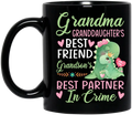 Personalized Grandma Mug - Best Gift Idea For Mother's Day/Grandma - Best Partner In Crime