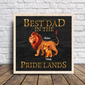 Personalized Lion 2 Layered Wooden Art - Up to 7 Children - Father's Day Gift Idea - Best Dad In The Pride Lands